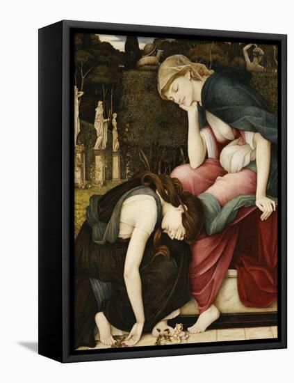 Patience on a Monument Smiling at Grief-John Roddam Spencer Stanhope-Framed Stretched Canvas