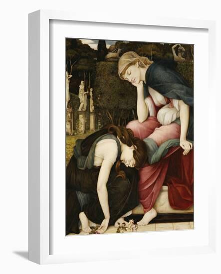 Patience on a Monument Smiling at Grief-John Roddam Spencer Stanhope-Framed Giclee Print