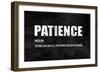 Patience on Black-Jamie MacDowell-Framed Art Print