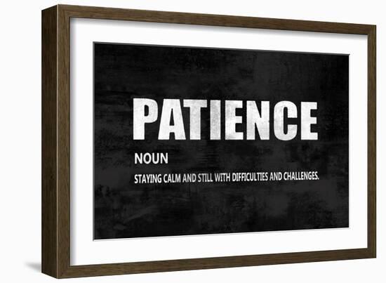 Patience on Black-Jamie MacDowell-Framed Premium Giclee Print