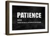 Patience on Black-Jamie MacDowell-Framed Premium Giclee Print