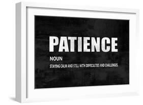 Patience on Black-Jamie MacDowell-Framed Premium Giclee Print