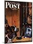 "Patient Dog," Saturday Evening Post Cover, December 12, 1942-John Atherton-Mounted Premium Giclee Print