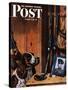 "Patient Dog," Saturday Evening Post Cover, December 12, 1942-John Atherton-Stretched Canvas
