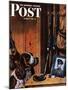 "Patient Dog," Saturday Evening Post Cover, December 12, 1942-John Atherton-Mounted Giclee Print