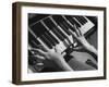 Patient Exercising Hands by Playing the Piano after Surgery-null-Framed Photographic Print