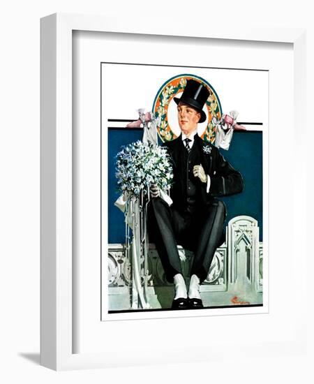 "Patient Groom,"April 21, 1928-Elbert Mcgran Jackson-Framed Giclee Print