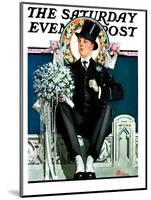 "Patient Groom," Saturday Evening Post Cover, April 21, 1928-Elbert Mcgran Jackson-Mounted Giclee Print