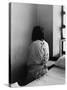 Patient in Mental Hospital Wearing a Restraining Garment-Alfred Eisenstaedt-Stretched Canvas