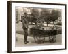 Patient on Trolley at Reading War Hospital, Berkshire-Peter Higginbotham-Framed Photographic Print