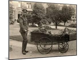 Patient on Trolley at Reading War Hospital, Berkshire-Peter Higginbotham-Mounted Photographic Print