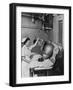Patient Undergoing Radiotherapy-null-Framed Giclee Print