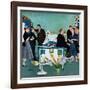 "Patient Visitors?", February 18, 1956-George Hughes-Framed Giclee Print