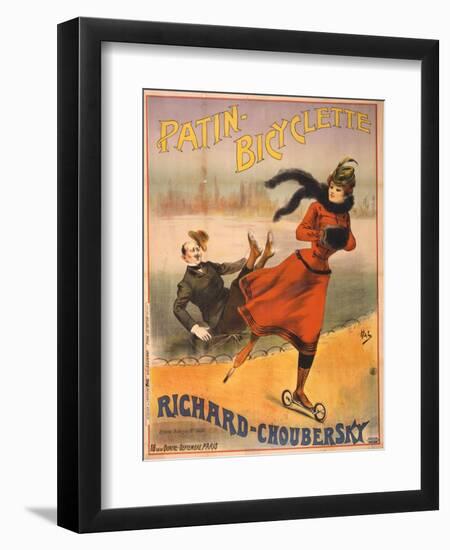 Patin-bicyclette - Richard-Choubersky, 1890-Pal-Framed Giclee Print