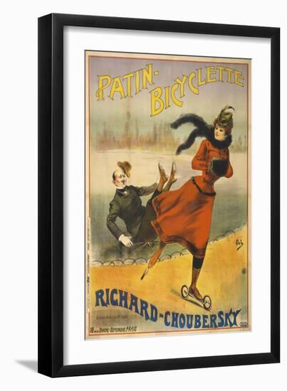 Patin-Bicyclette - Richard-Choubersky-null-Framed Premium Giclee Print
