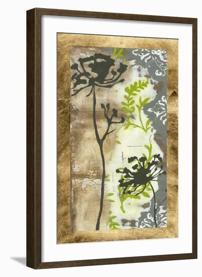 Patinaed Lace I-Jennifer Goldberger-Framed Art Print