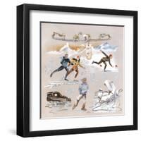 Patinoire-Lizie-Framed Art Print