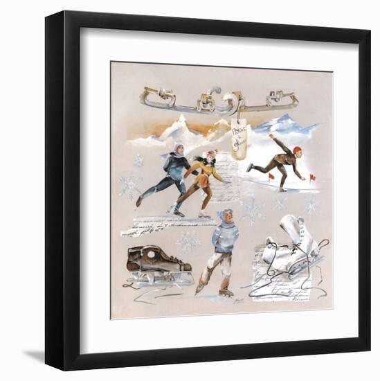 Patinoire-Lizie-Framed Art Print