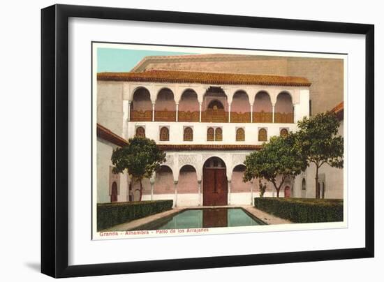 Patio de Arrayanes, Alhambra, Granada, Spain-null-Framed Art Print