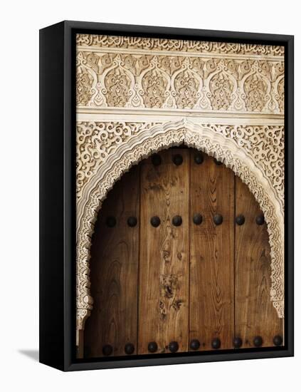 Patio De Arrayanes, Palacio De Comares, Nasrid Palaces, Alhambra, UNESCO World Heritage Site, Grana-Godong-Framed Stretched Canvas