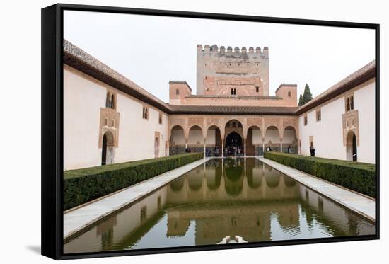 Patio De Arrayanes, Palacios Nazaries, the Alhambra, Granada, Andalucia, Spain-Carlo Morucchio-Framed Stretched Canvas