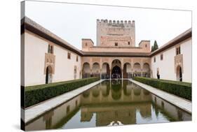 Patio De Arrayanes, Palacios Nazaries, the Alhambra, Granada, Andalucia, Spain-Carlo Morucchio-Stretched Canvas