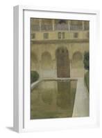 Patio De La Alberca, Granada, 1917-Joaquin Sorolla-Framed Giclee Print