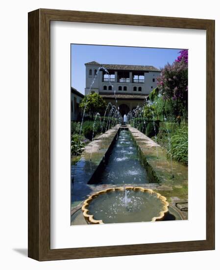 Patio De La Azequia of the Generalife Palace of the Alhambra-Ian Aitken-Framed Photographic Print