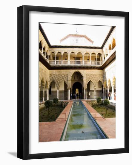 Patio De Las Doncellas, Real Alcazar, Santa Cruz District, Seville, Andalusia, Spain-Robert Harding-Framed Photographic Print