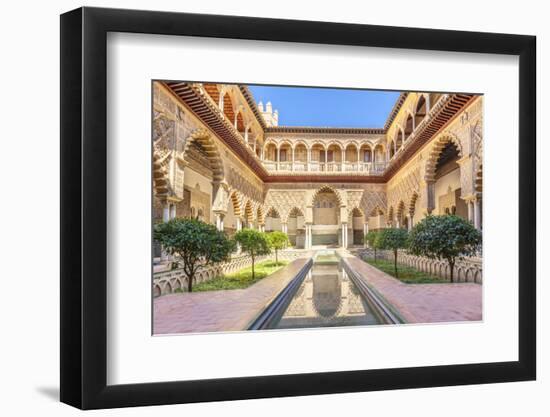 Patio de las Doncellas (The Courtyard of the Maidens), Real Alcazar (Royal Palace), Seville, Spain-Neale Clark-Framed Photographic Print