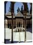 Patio de los Leones in the Alhambra, Granada, Spain-Merrill Images-Stretched Canvas