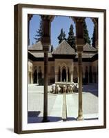 Patio de los Leones in the Alhambra, Granada, Spain-Merrill Images-Framed Premium Photographic Print