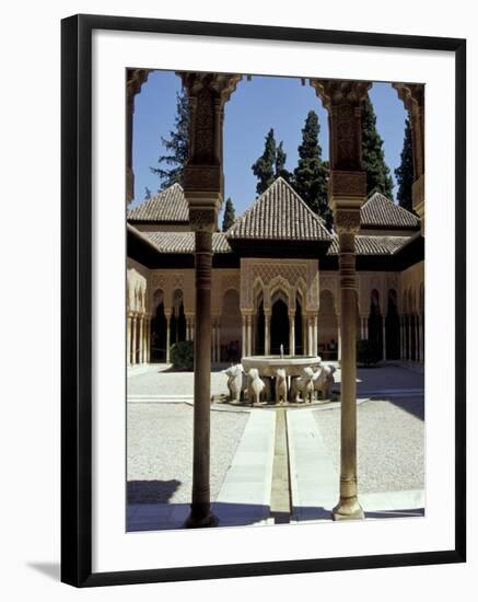 Patio de los Leones in the Alhambra, Granada, Spain-Merrill Images-Framed Premium Photographic Print