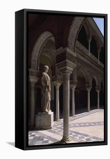 Patio of Pilate's House-null-Framed Stretched Canvas