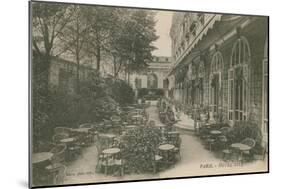 Patio of the Hotel Ritz, Paris. Postcard Sent in 1913-French Photographer-Mounted Giclee Print