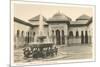 Patio of the Lions, Alhambra, Granada, Spain-null-Mounted Art Print