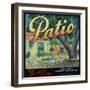 Patio Orange Label - Colton, CA-Lantern Press-Framed Art Print