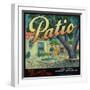 Patio Orange Label - Colton, CA-Lantern Press-Framed Art Print