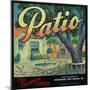 Patio Orange Label - Colton, CA-Lantern Press-Mounted Art Print