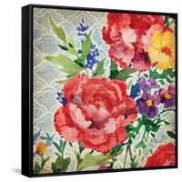 Patio Peony III-Paul Brent-Framed Stretched Canvas