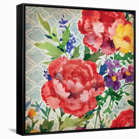 Patio Peony III-Paul Brent-Framed Stretched Canvas