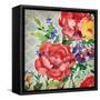 Patio Peony III-Paul Brent-Framed Stretched Canvas