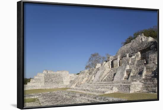 Patio Puuc in the Foreground, and Northeastern Temple Behind, Edzna-Richard Maschmeyer-Framed Photographic Print