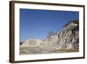 Patio Puuc in the Foreground, and Northeastern Temple Behind, Edzna-Richard Maschmeyer-Framed Photographic Print