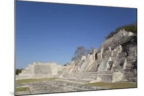 Patio Puuc in the Foreground, and Northeastern Temple Behind, Edzna-Richard Maschmeyer-Mounted Photographic Print