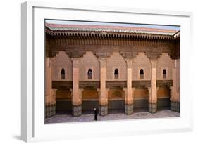 Patio, Students' Rooms Windows and Walls with Floral and Geometrical Motifs-Guy Thouvenin-Framed Photographic Print