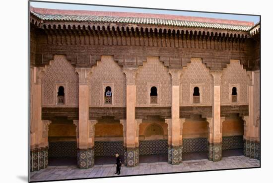 Patio, Students' Rooms Windows and Walls with Floral and Geometrical Motifs-Guy Thouvenin-Mounted Photographic Print