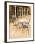 Patio Table at Viansa Winery, Sonoma Valley, California, USA-Julie Eggers-Framed Photographic Print