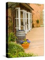 Patio Table at Viansa Winery, Sonoma Valley, California, USA-Julie Eggers-Stretched Canvas