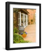 Patio Table at Viansa Winery, Sonoma Valley, California, USA-Julie Eggers-Framed Premium Photographic Print